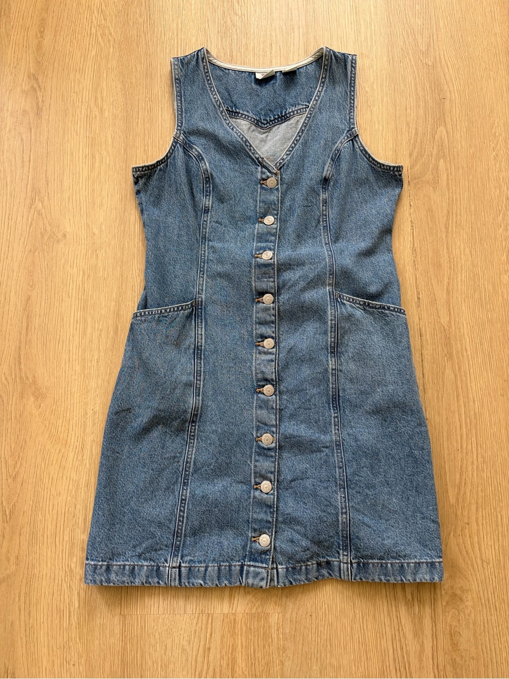 Levi's Women’s Sleeveless Denim Button-Front Dress - Blue